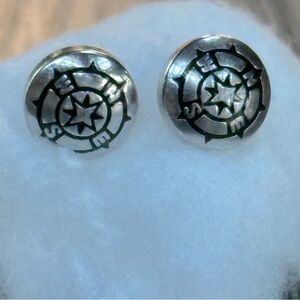 Alex and Ani Compass Studs - Silver